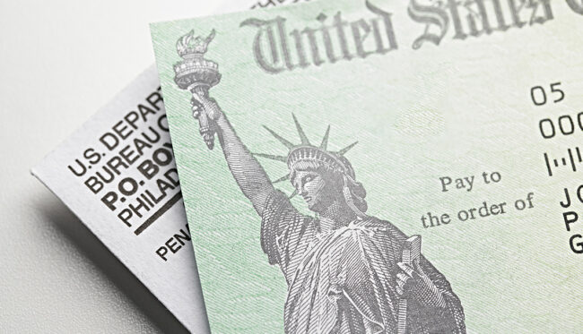 Stimulus Check: USA government check, payment